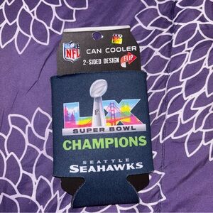 NFL Seattle Seahawks Super Bowl LX Champions Can Cooler NEW